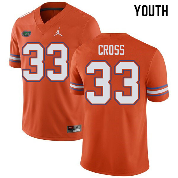 Jordan Brand Youth #33 Daniel Cross Florida Gators College Football Jerseys Sale-Orange